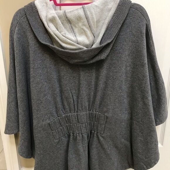Juicy Couture Grey Hooded Poncho zip up sweatshirt - Picture 5 of 5